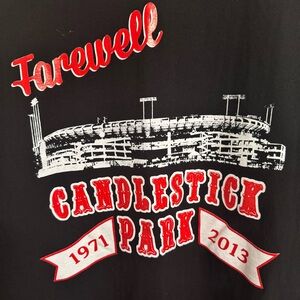 NFL Mens San Francisco 49ers 2013 XL Shirt Farewell Candlestick